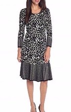 Abito maglione Taylor stampato vita bassa