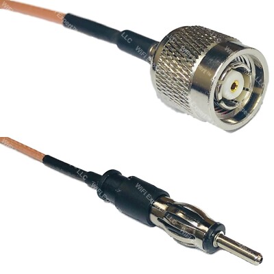 RG316 RP-TNC MALE to AM/FM MALE RF Cable Rapid-SHIP LOT