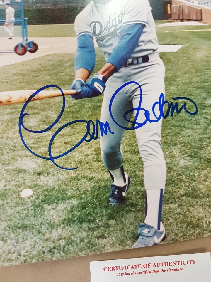 Foto autógrafa firmada por César Cedeno 8x10 DEPORTES béisbol certificado de autenticidad Foto 3 de 4