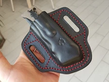 Leather pancake sheath for Benchmade Adamas 275 & 273  or  810 or 940 710