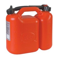 TANICA Benzina OMOLOGATA 5L + 2,5 L  Polietilene con Imbuto Flessibile VALGARDEN