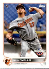 2022 Topps Opening Day #23 Alex Wells NM-MT RC Rookie Orioles