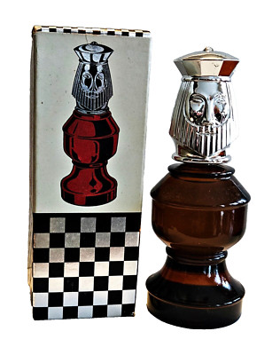 Vtg NIB  AVON THE KING CHESS PIECE TAI WINDS AFTER SHAVE Full Bottle 3 FL OZ 6 
