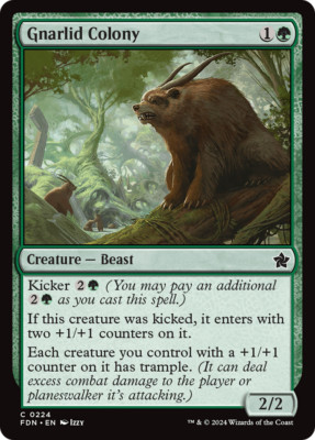 x4 Gnarlid Colony FDN Foundations MTG 224 COMMON M/NM 4x