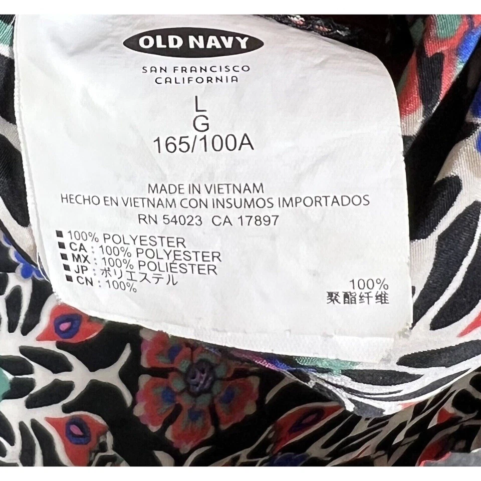 Vestido recto fruncido azul marino antiguo para mujer talla grande ligero geométrico floral Foto 4 de 4