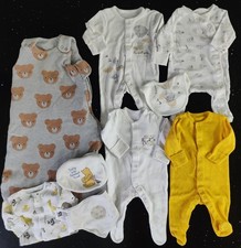 Unisex Newborn Baby Winter Clothing Bundle - Including Sleeping bag & bibs