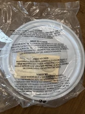 Pampered Chef White 2 Piece Lid Set 10” & 9” For Colander Bowl #2798 NIP