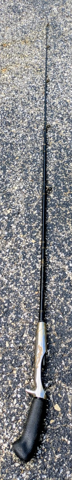 Vintage Zebco Model 3340 Silver Tone 40th Anniversary Fishing Rod