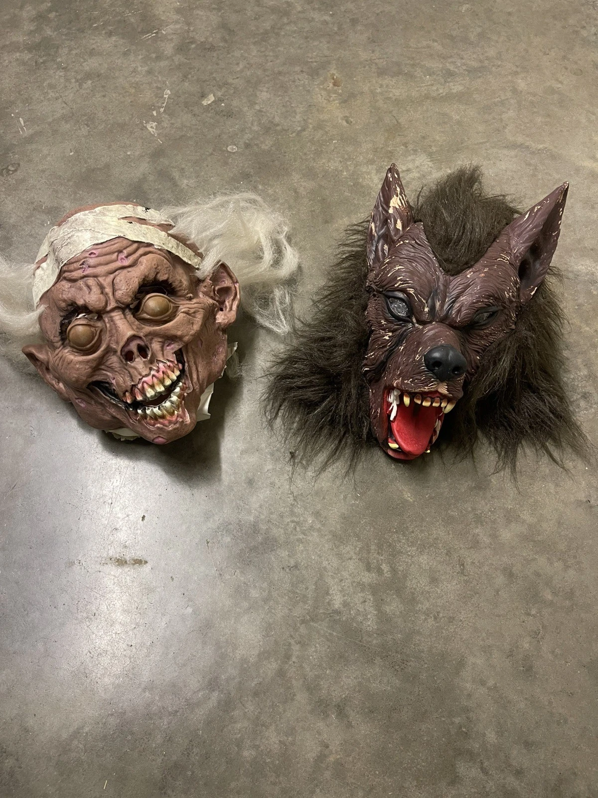 Vintage Adult Halloween Masks Set Of 2 Or Will Sale Separate