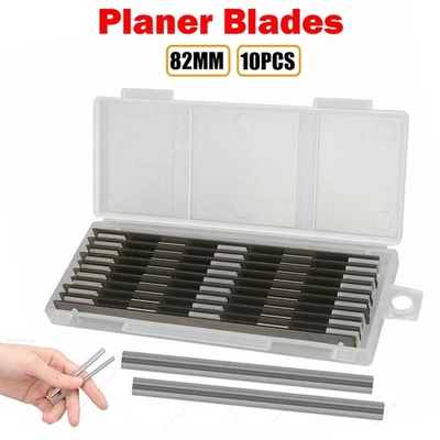 ATEK 10Pcs 82mm Reversible Planer Blades Boxed HSS for Makita, DeWalt, Bosch, Hitachi