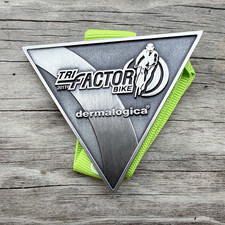Dermalogica Tri-Factor Bike 2011 Swim/Bike/Run Finisher Medal w/ Lanyard