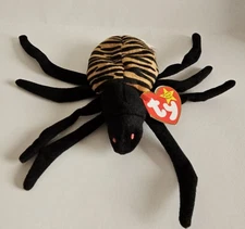 🕸🕷 Ty Beanie Baby Rare/Retired MWMT Spinner the Spider ,HTF MAJOR tag errors