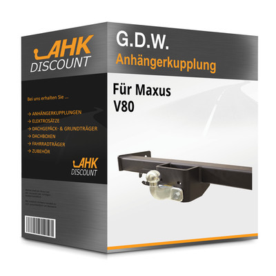 Für Maxus V80 01.2016-jetzt G.D.W. Anhängerkupplung starr AHK