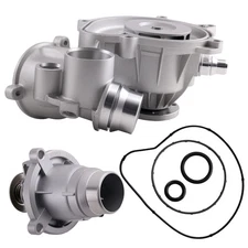 Water Pump Thermostat Housing Kit fit BMW 550i 2006-2010 BMWX5 4.8i 2007-2008