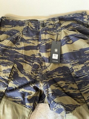 G-Star Raw 3D Tapered Tiger Camo Cargo 2.0 Ripstop Shadow Olive