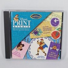 Disney's Hercules Print Studio (PC, 1997) CD-ROM Arts and Crafts Software