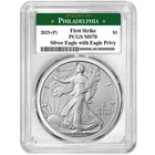 2025 (P) $1 American Silver Eagle First Eagle Privy PCGS MS70 FS Philadelphia