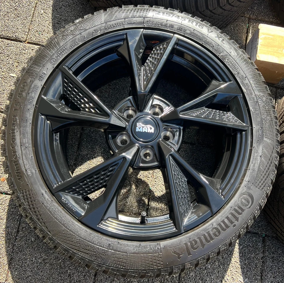 4 ALU WINTERRÄDER AUDI A1 8X SEAT IBIZA 6J SKODA FABIA RAPID VW POLO 6R FREIHAUS - Bild 4 von 4