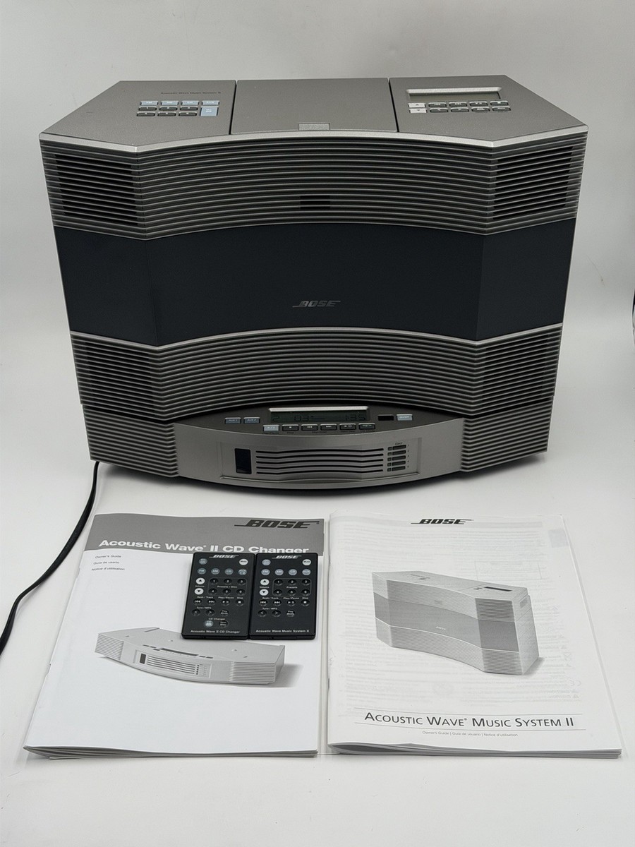 Bose Acoustic Wave Music System II + 5 Disc CD Changer w/Remotes