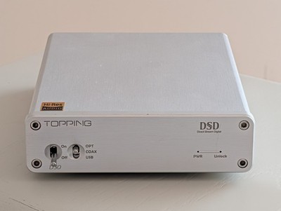 TOPPING D30 HIFI DSD-DAC USB-Koaxial-Glasfaser 24-Bit-192-kHz-A/D, Silber