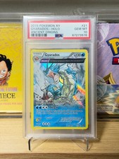 2015 POKEMON XY ANCIENT ORIGINS #21 GYARADOS-HOLO PSA 10