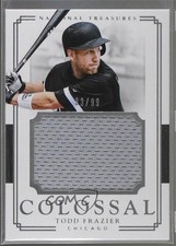 2017 Panini National Treasures Colossal Materials 31/99 Todd Frazier #CM-TF 5x8