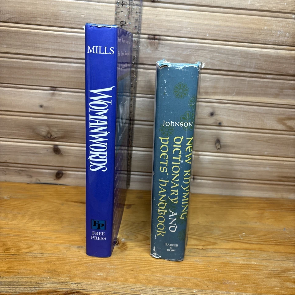 LOT of 2~RHYMING DICTIONARY & POETS' HANDBOOK By Johnson & WOMAN WORDS By: Mills - Image 2 of 4