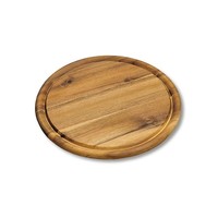 Massiver Fleischteller Aus Akazienholz Mit Saftrille 25 Cm