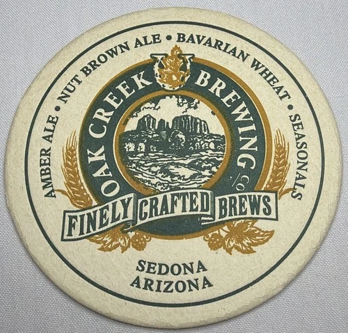Oak Creek Brewing Company, Finely Crafted Brews, Sedona AZ, 4”, Thick - Ver 1