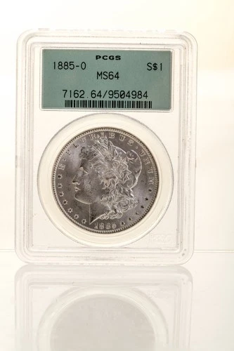 1885-O Morgan Dollar - MS-64 PCGS older issue