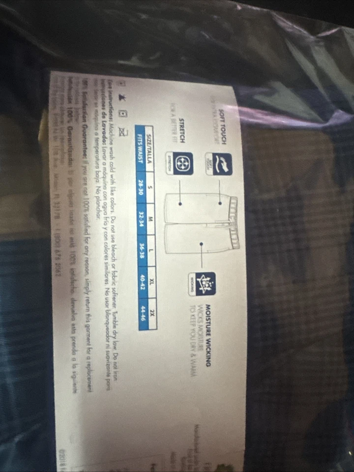 Paquete de 2 pantalones cortos para dormir Fruit Of The Look color talla 2XL azul a cuadros Foto 3 de 3