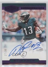 2018 Panini Plates & Patches Playmakers Purple 17/30 Nelson Agholor Auto 0u7