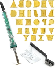 Arokimi Wood Burning Alphabet Letter Kit, Branding Irons Personalized for Wood L