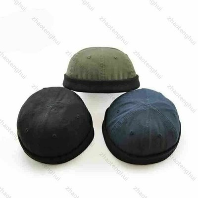 54-58cm Männer Sommer Docker-Cap Dockermütze Seemannsmütze aus Baumwolle Beanie!