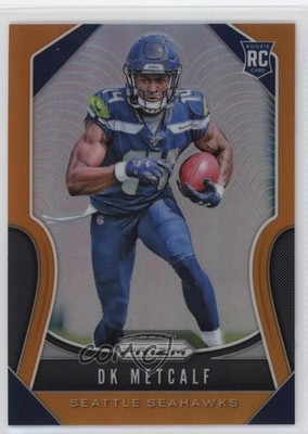 2019 Panini Prizm Rookies Orange Prizm 73/249 DK Metcalf #343 Rookie RC 5d9