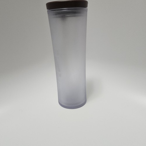 2010 Starbucks Via Tumbler 20oz White Frosted Plastic - Bild 2 von 10