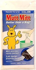 Mutt Mitt Dog Waste Pick Up Bag, 100-Count