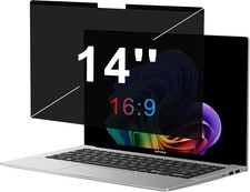 Magnetic Laptop Privacy Screen 14 Inch 16:9, Anti-Spy Filter, Matte Protector
