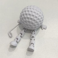 NEW Golf Ball Sitting Figurine with Club