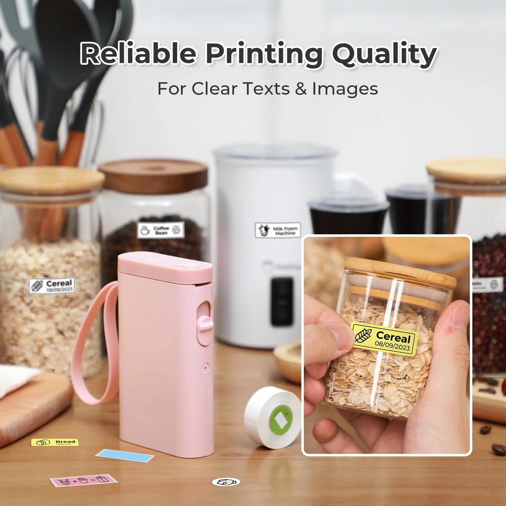 Bluetooth Label Maker Machine P21 with Tape Wireless Mini Portable Printer for Home Office Organization