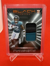 2025 Panini Black Travis Hunter Futuristic RC Patch Citrine Rookie #/50 Jaguars