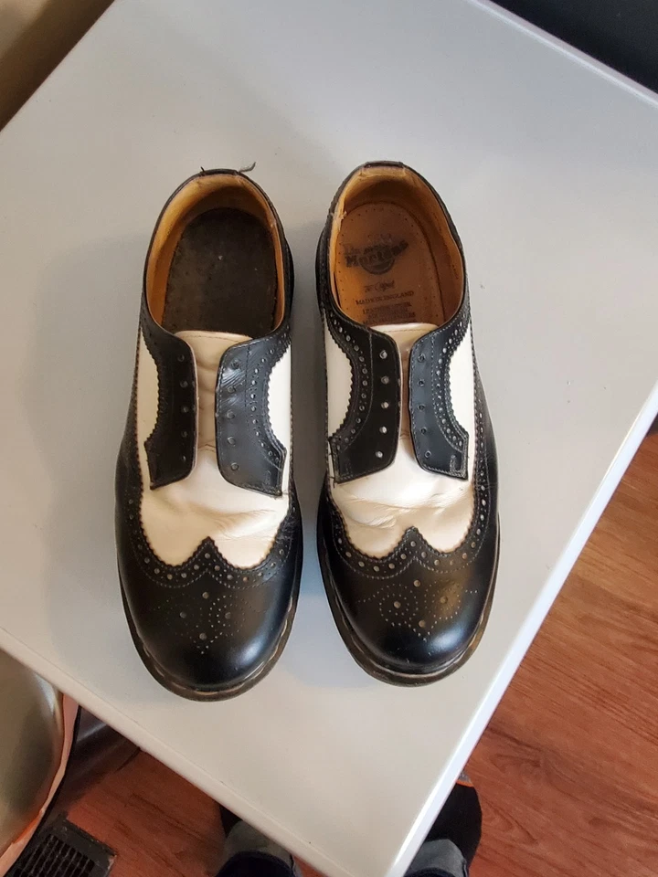 Sillín Oxford Doc Martens vintage años 90 hecho en Inglaterra talla EE. UU. 11 para hombre Foto 2 de 4