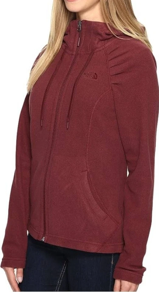 Sudadera con capucha para mujer The North Face XXL Mezzaluna rojo granate profundo Gorpcore ligero Foto 2 de 4