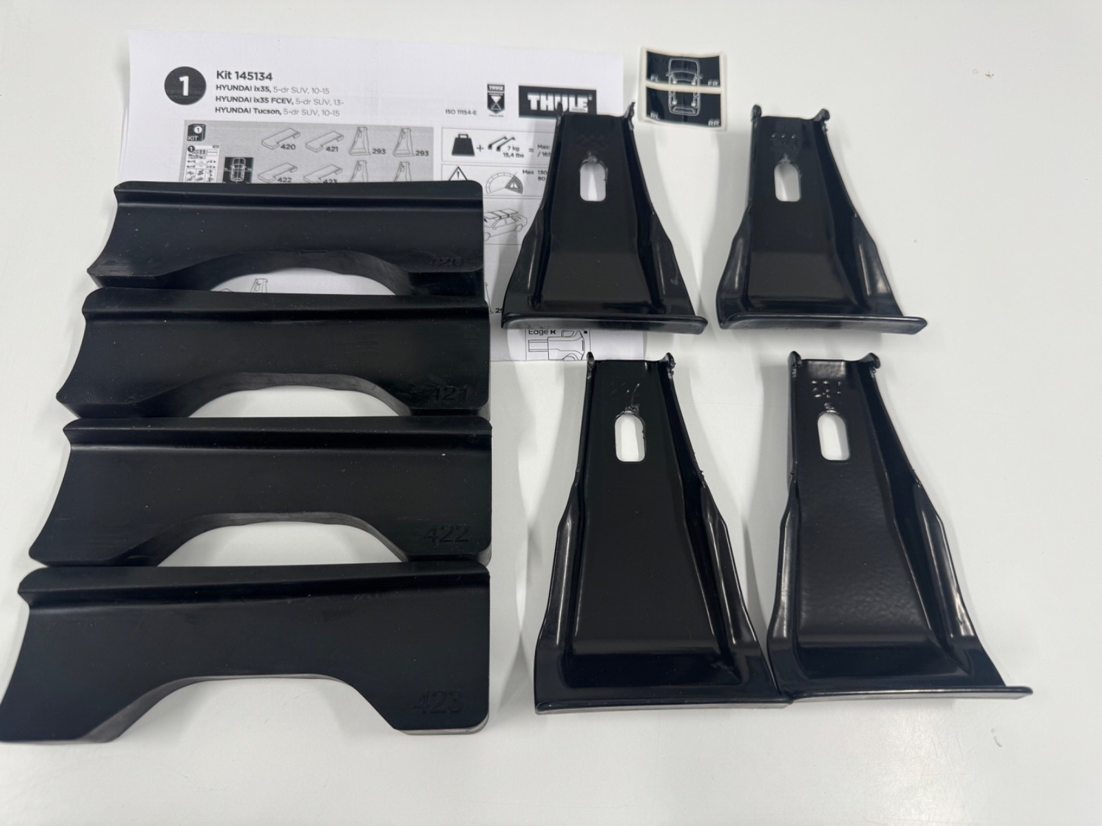 THULE FITTING KIT 5134 used no box fits HYUNDAI Tucson, 5-dr SUV, 10-15 +OTHERS