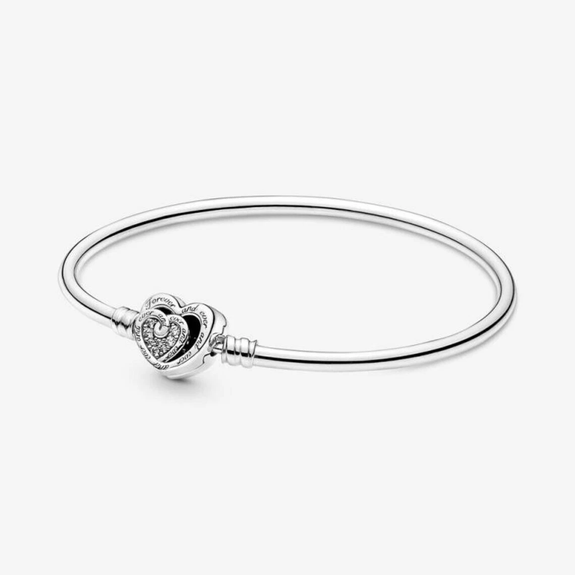 Pandora bangle best sale heart