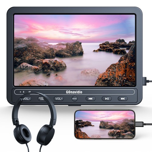 10,5" Tragbarer DVD-Player Auto Kopfstütze TV Monitor 1080P Video HDMI USB AKKU - Bild 2 von 22