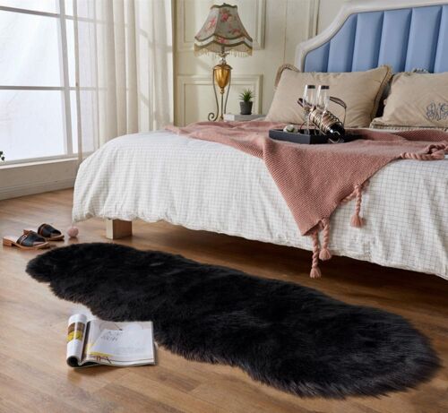 Latepis Faux Fur Sheepskin Area Rugs Soft Shaggy Carpet for Living Room Bedroom - Picture 142 of 219