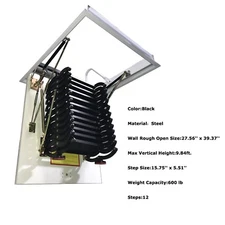 Attic Ladder Pull Down Ceiling Ladder Access Stairs Folding Loft Ladder