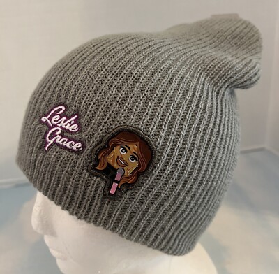 Leslie Grace Cinnamon Toast Crunch Neff Beanie Gray NWOT Winter Hat 
