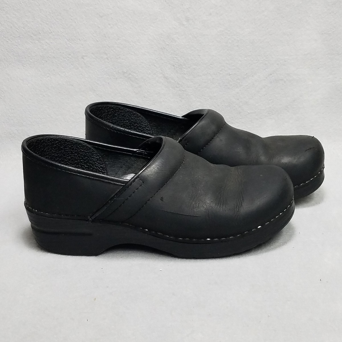 靴 dansko Professional Oilde Black 38 Dansko Professional Men's Black Oiled Clogs – dcmedicalsupply